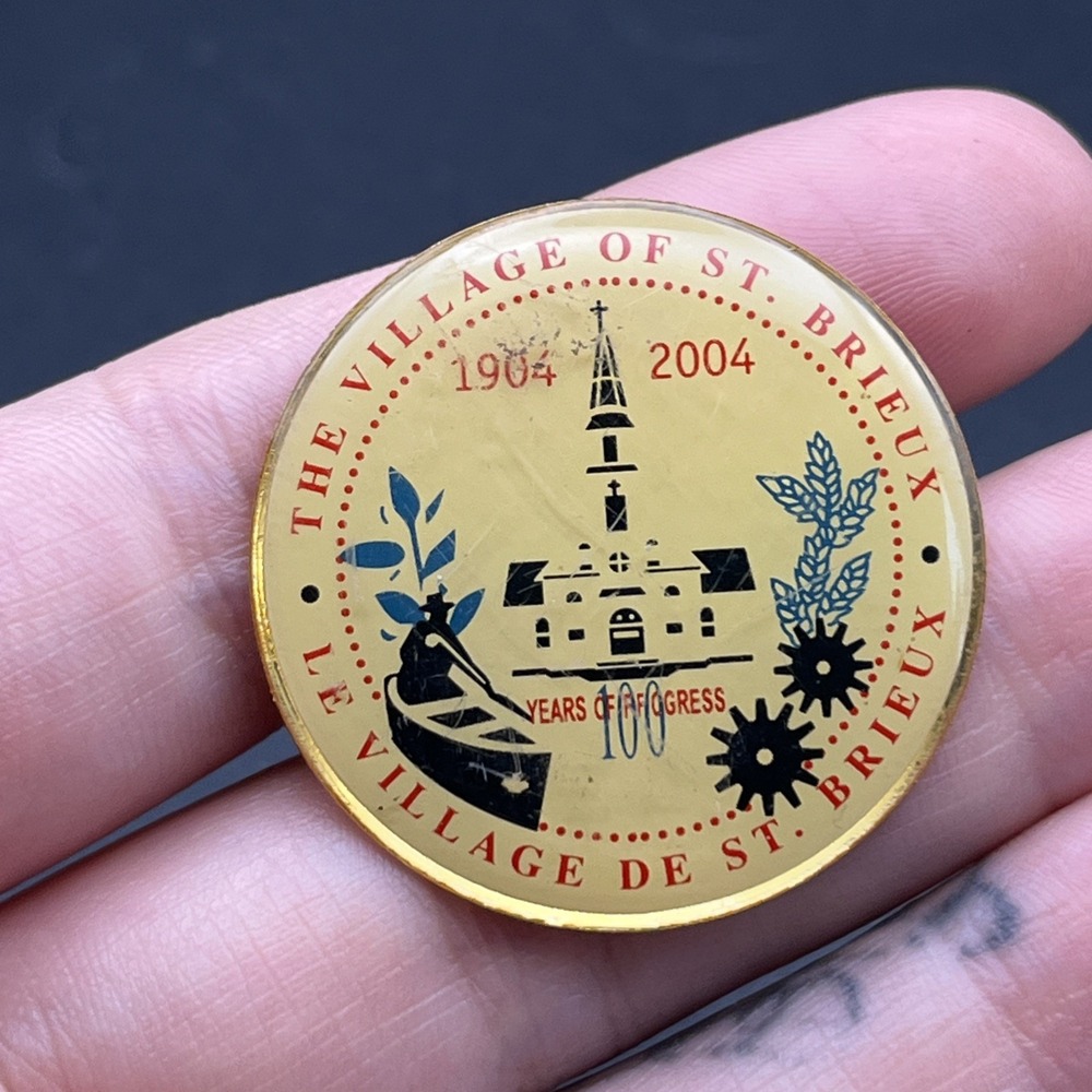 Village Of St. Brieux Centennial 100 Year Anniversary Lapel Hat Pin